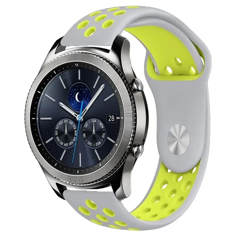 22mm Silicone Band Strap for Samsung Gear S3 Frontier/S3 Classic/HuaWei Watch 2pro/Garmin Fenix Chronos Watchbands Bracelet
22mm Silicone Band Strap for Samsung Gear S3 Frontier/S3 Classic/HuaWei Watch 2pro/Garmin Fenix Chronos Watchbands Bracelet