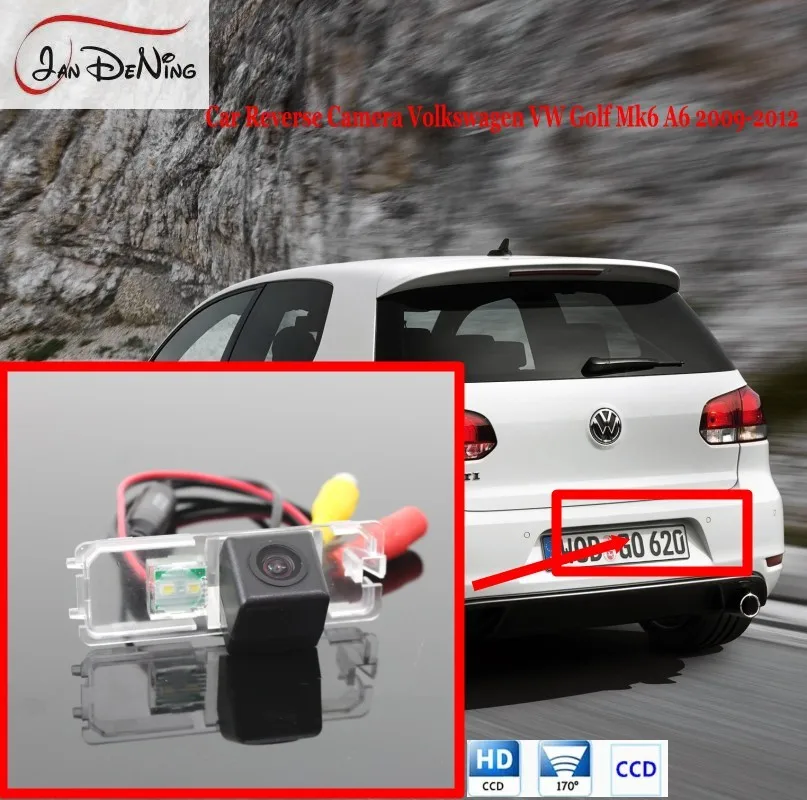 JanDeNing номерной знак света OEM камера для Volkswagen VW Golf Mk6 A6 2009 2012 заднего вида