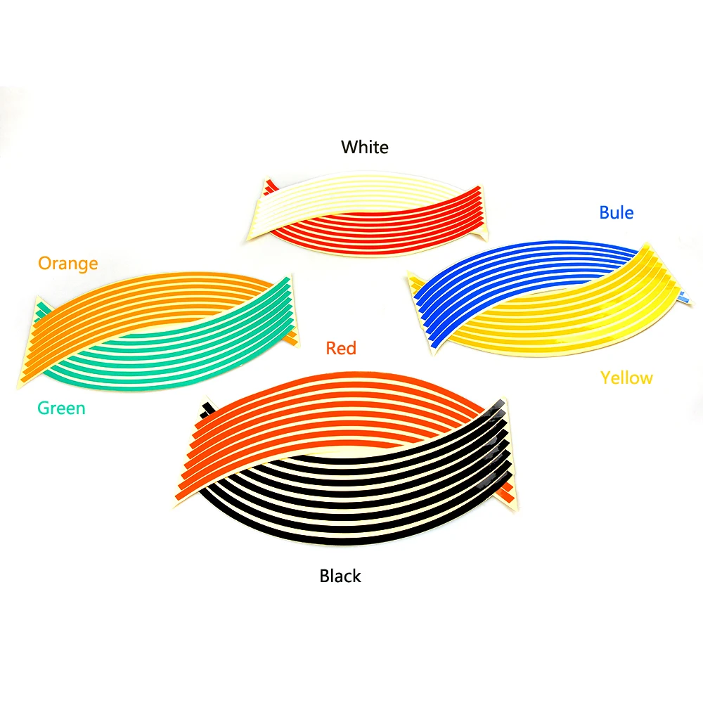 16 полосок наклейки на обод колеса мотоцикла украшения для Kawasaki Z250 Z300 Z650 Z750 Z800 Z900