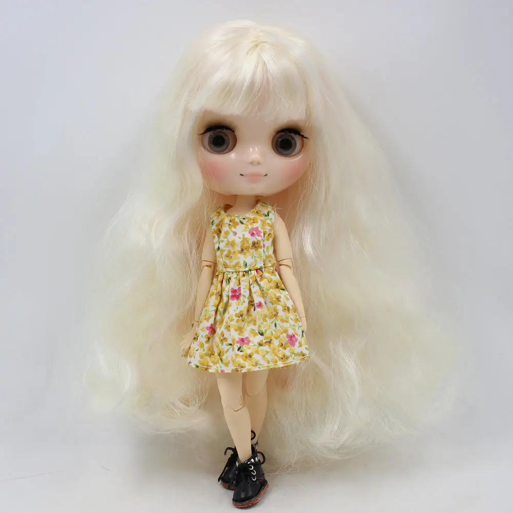 ICY DBS Middie Blyth doll Series No.BL6025/1017 Golden mix Pink hair with bangs natural skin 1/8 bjd | Игрушки и хобби