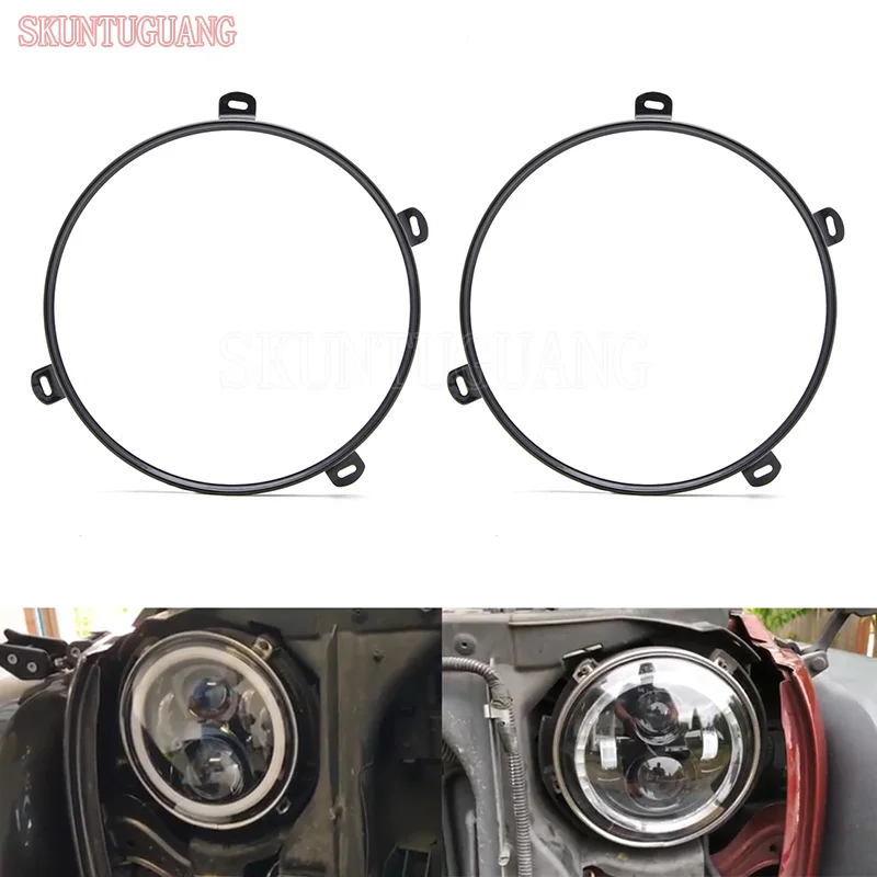 7 Inch Round Headlight Mounting Bracket Projector Headlamp Ring Trim Ring Bracket For Jeep Wrangler 2007-2018
7 Inch Round Headlight Mounting Bracket Projector Headlamp Ring Trim Ring Bracket For Jeep Wrangler 2007-2018
