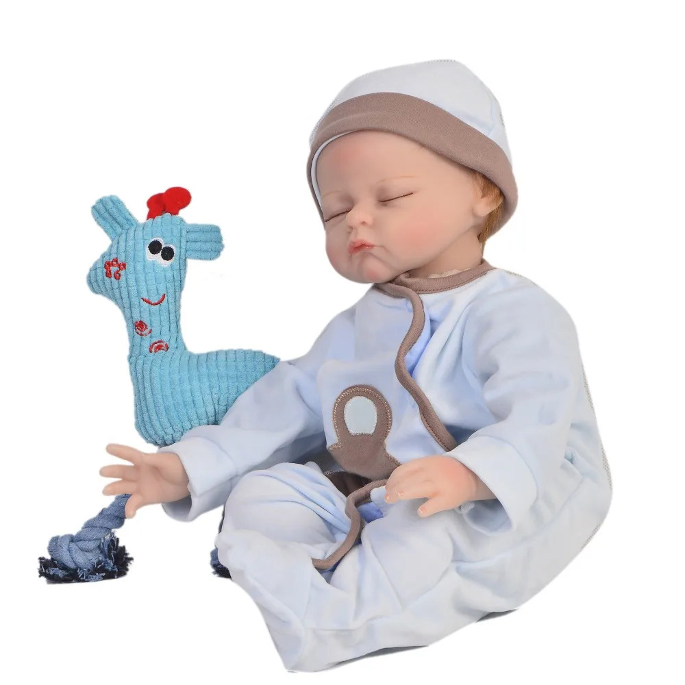 22inch Silicone 55cm Reborn Baby Doll Toy Realistic Newborn sleeping toddlers bebe Kid Brinquedos play house doll for sale
22inch Silicone 55cm Reborn Baby Doll Toy Realistic Newborn sleeping toddlers bebe Kid Brinquedos play house doll for sale