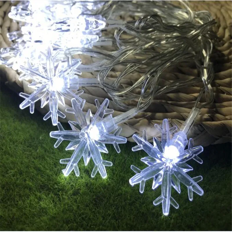 7.5M Copper Wire 50LED String light Snow Flakes Waterproof Holiday lights For Christmas Tree Wedding Party New Year Garden Decor
7.5M Copper Wire 50LED String light Snow Flakes Waterproof Holiday lights For Christmas Tree Wedding Party New Year Garden Decor