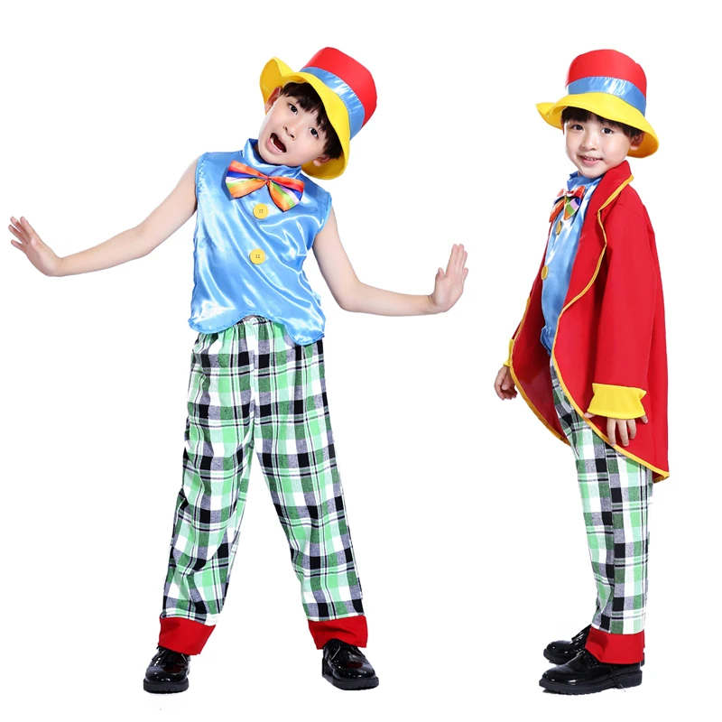 Free shipping Halloween masquerade party dress up COS boy child clown show performance clothing handsome clown
Free shipping Halloween masquerade party dress up COS boy child clown show performance clothing handsome clown