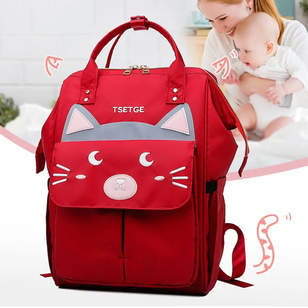 Cute Cat Ear Mummy Maternity Nappy Baby Diaper Tote Bag Large Capacity Multi-Function Backpack
Cute Cat Ear Mummy Maternity Nappy Baby Diaper Tote Bag Large Capacity Multi-Function Backpack