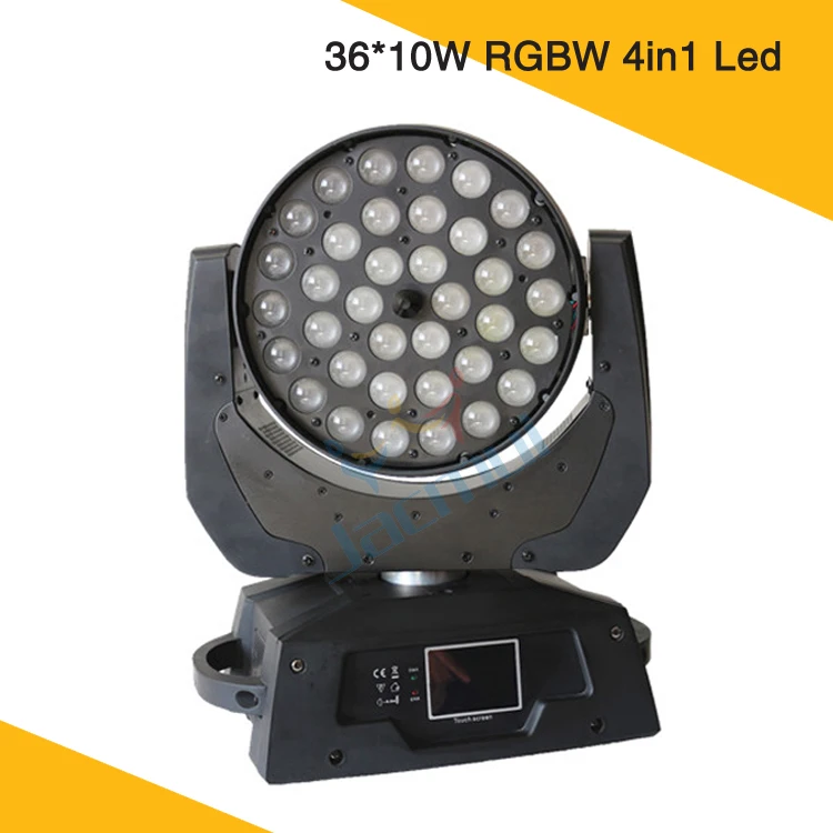 

36Pcs 10W LED Beam ZOOM Moving Head Light RGBW 4in1 Led Wash Light For Stage Night Club Dj Disco Lighting