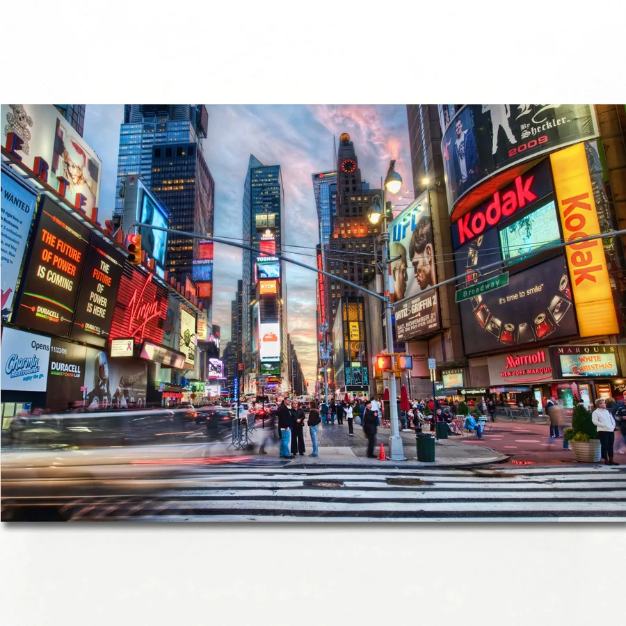 New York City Times Square Wall Art Picture Cityscape Posters Canvas Art Prints Wall Paintings for living room Decor
New York City Times Square Wall Art Picture Cityscape Posters Canvas Art Prints Wall Paintings for living room Decor