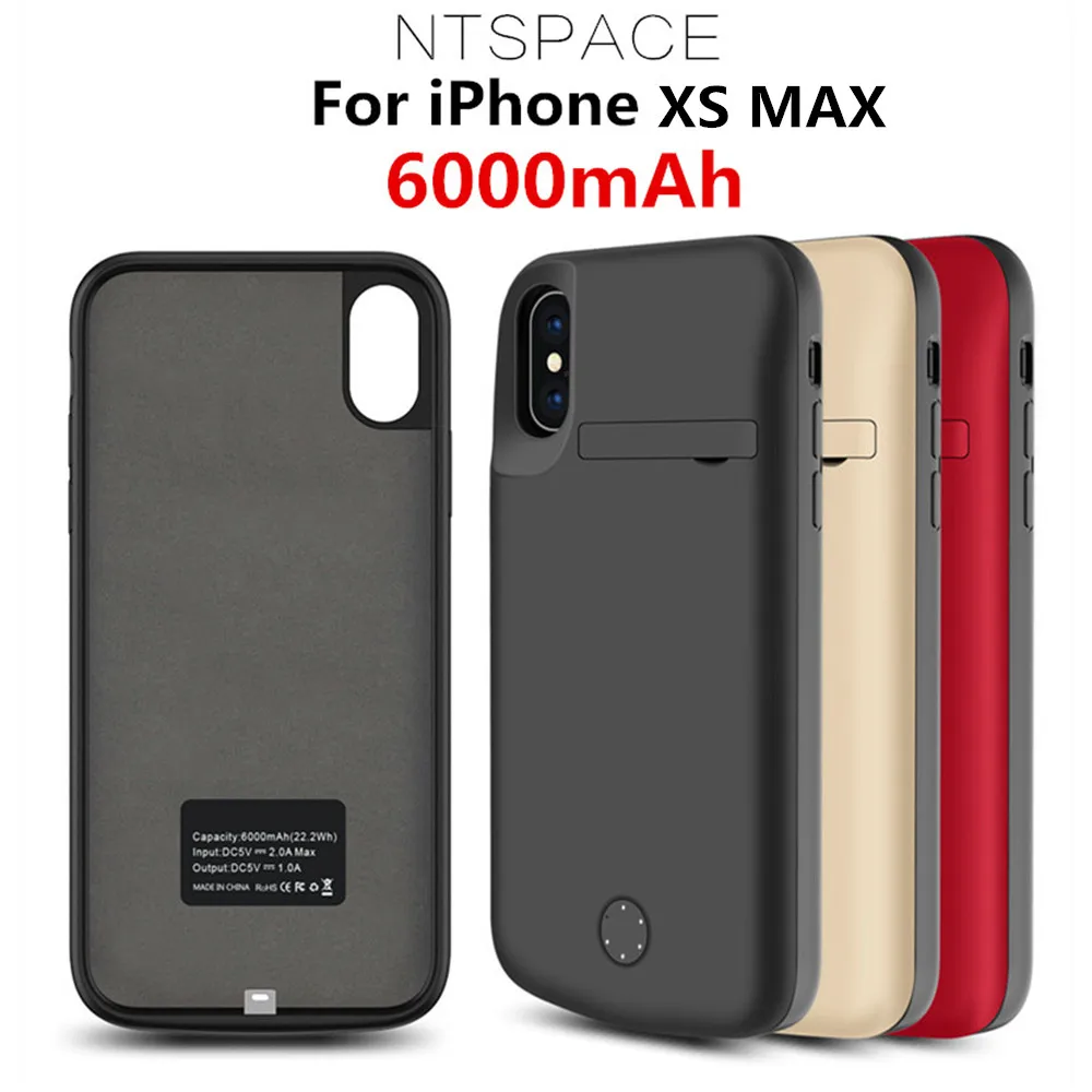 NTSPACE Portable Battery Charger Cases For iPhone XS MAX 6000mAh External Battery Case Power Bank Pack Charging Case With Audio
NTSPACE Portable Battery Charger Cases For iPhone XS MAX 6000mAh External Battery Case Power Bank Pack Charging Case With Audio
