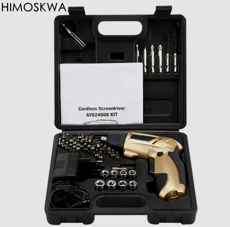HIMOSKWA 4 8 v 45 шт электрическая отвертка литиевая Батарея Перезаряжаемые