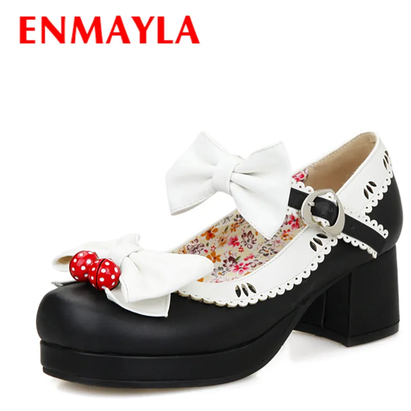 ENMAYLA Halloween Sweet Bowtie Ladies Mary Janes Shoes Ruffles Low Heels Pumps Women Lolita Shoes Woman Dark Girl Cosplay Shoes
ENMAYLA Halloween Sweet Bowtie Ladies Mary Janes Shoes Ruffles Low Heels Pumps Women Lolita Shoes Woman Dark Girl Cosplay Shoes