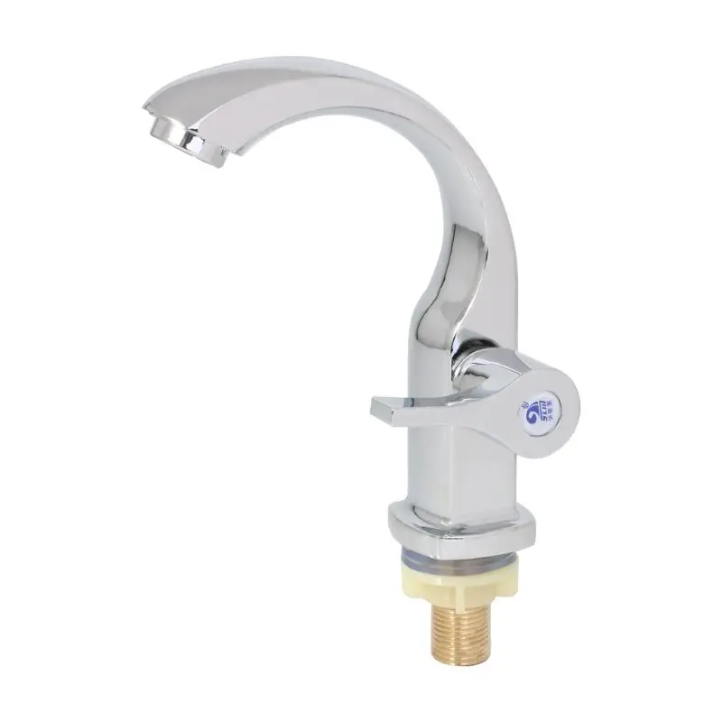 Kitchen 1/2" Connect Basin Faucet Deck Mounted Single Cold Water Tap Chrome Plated
Kitchen 1/2" Connect Basin Faucet Deck Mounted Single Cold Water Tap Chrome Plated