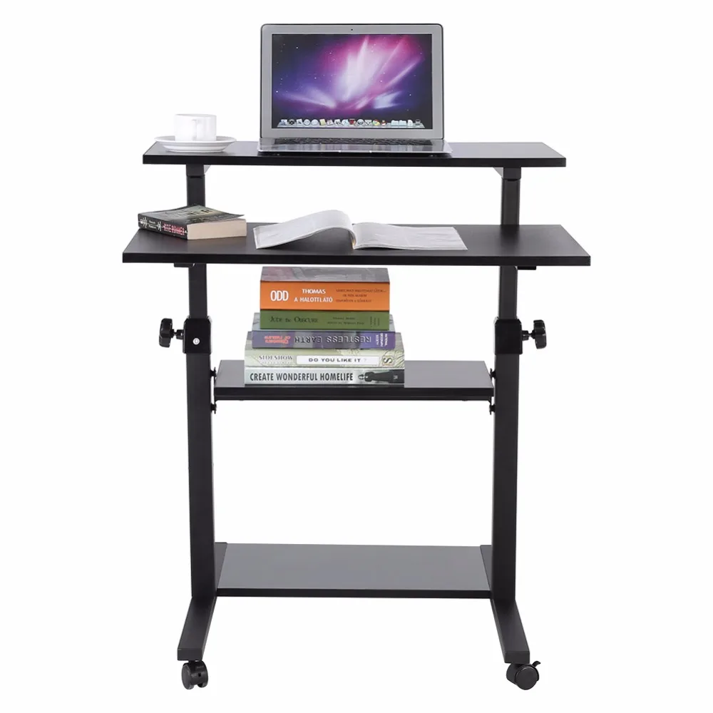 Practical and Convenient Wood Mobile Computer Work Station Desk Adjustable Height Rolling Presentation Cart
Practical and Convenient Wood Mobile Computer Work Station Desk Adjustable Height Rolling Presentation Cart
