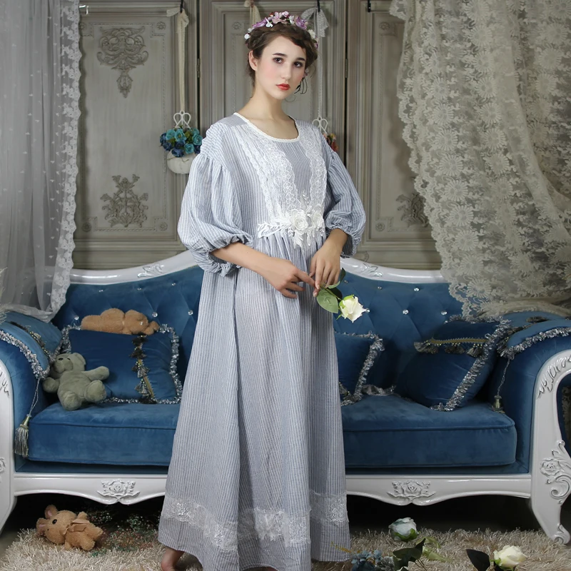 Ladies Sleepwear Nightdress Palace Style Nightdress Women Loog Nightgown Dress Ankle Length
Ladies Sleepwear Nightdress Palace Style Nightdress Women Loog Nightgown Dress Ankle Length
