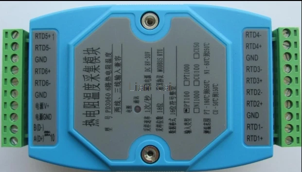6 -way acquisition PT100/PT1000/CU/NI temperature acquisition module 485 MODBUS RTU protocol inspection table
6 -way acquisition PT100/PT1000/CU/NI temperature acquisition module 485 MODBUS RTU protocol inspection table
