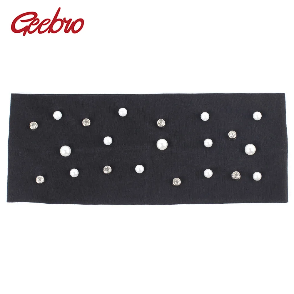 Geebro 10 cm Women's Pearls Rhinestone Headband Fashion Cotton Flat Stretchy Hair Headband for Girls DIY Hair Accessories DQ589A
Geebro 10 cm Women's Pearls Rhinestone Headband Fashion Cotton Flat Stretchy Hair Headband for Girls DIY Hair Accessories DQ589A
