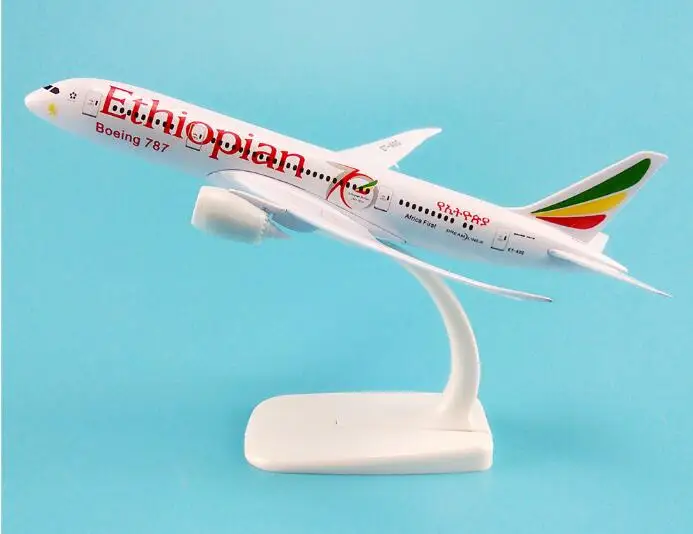 Ethiopian Boeing 787 Airlines Aircraft B787 Airways 20cm Metal Alloy Plane Model Airplane Model w Stand
Ethiopian Boeing 787 Airlines Aircraft B787 Airways 20cm Metal Alloy Plane Model Airplane Model w Stand