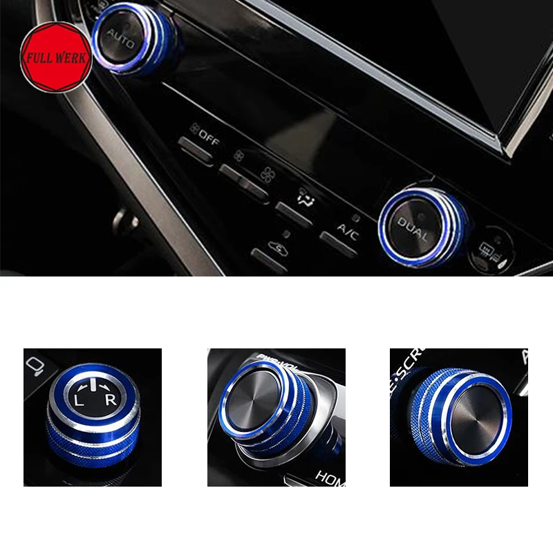 Car Volume Air Condition Rearview Mirror Adjust Knob Button Switch Frame for Toyota Camry 2018 Car Styling Accessories 5pcs/set
Car Volume Air Condition Rearview Mirror Adjust Knob Button Switch Frame for Toyota Camry 2018 Car Styling Accessories 5pcs/set