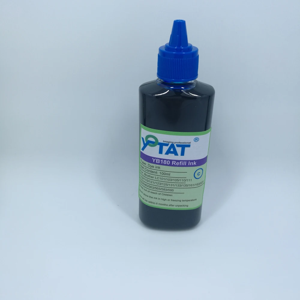 100ml Dye Ink for Brother LC121 LC123 LC101 LC103 LC161 LC163 LC127 LC125 LC563 LC569 LC529 LC525 Ink cartridge or CISS
100ml Dye Ink for Brother LC121 LC123 LC101 LC103 LC161 LC163 LC127 LC125 LC563 LC569 LC529 LC525 Ink cartridge or CISS