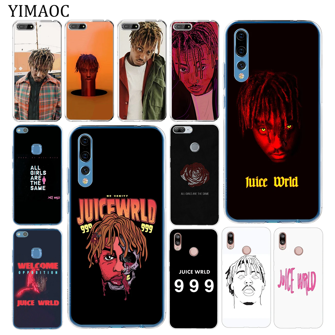 Мягкий силиконовый чехол для телефона YIMAOC Juice WRLD 99 из ТПУ Huawei P30 P20 Pro P10 P9 P8 Lite 2016 2017 P