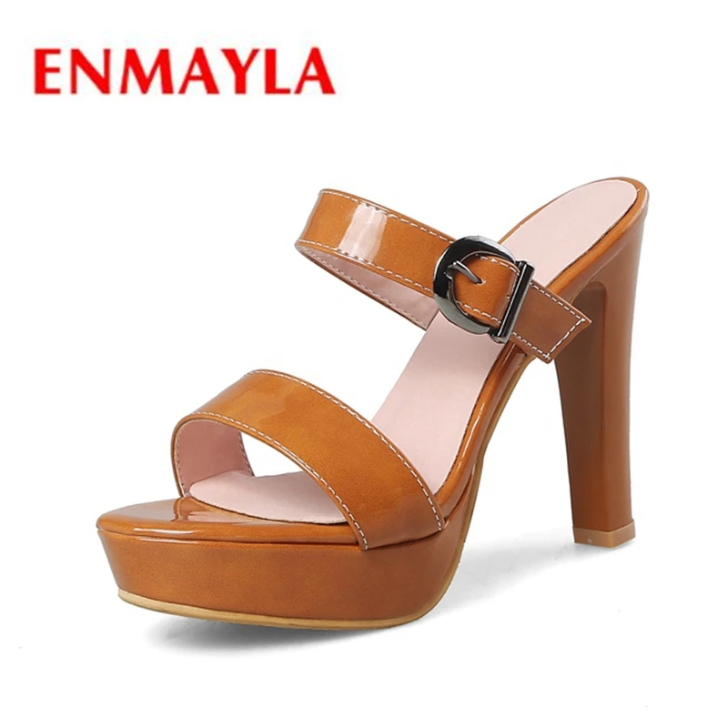 ENMAYLA 2020 Summer Basic lady round toe thin heel sandals women casual platform slip-on high heels ZYL350
ENMAYLA 2020 Summer Basic lady round toe thin heel sandals women casual platform slip-on high heels ZYL350