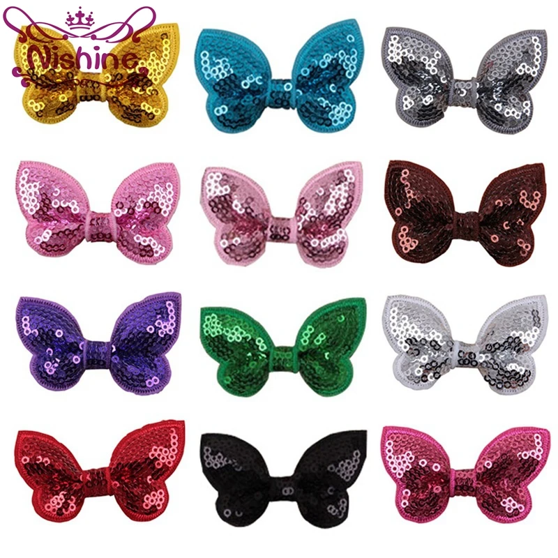 Nishine 30pcs/lot 2.2" Embroideried Sequin Bows For Kids Headband Hair Clip DIY Shine Hair Bow Hair Accessories(Color:12 Colors)
Nishine 30pcs/lot 2.2" Embroideried Sequin Bows For Kids Headband Hair Clip DIY Shine Hair Bow Hair Accessories(Color:12 Colors)