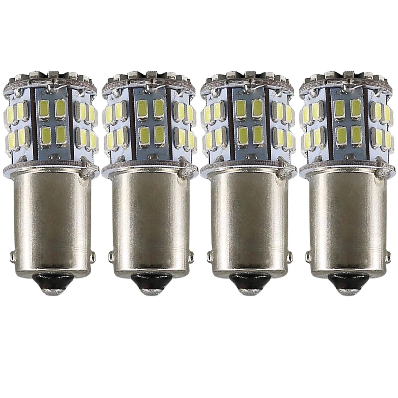 Фото 4 шт. 1156 BA15S 3528 50SMD Автомобильный светодиодный тормоз автомобильная Передняя