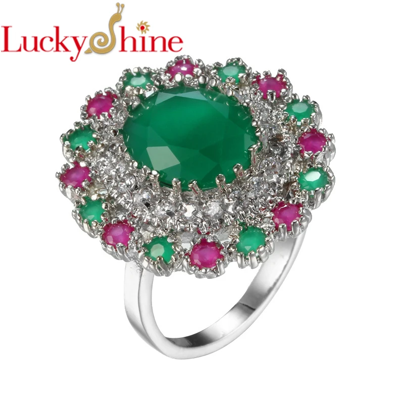 LuckyShine Fashion Elegant Style Green Plated White Gold Zircon Rings Fancy Style Party Crystal Rings for Men Women
LuckyShine Fashion Elegant Style Green Plated White Gold Zircon Rings Fancy Style Party Crystal Rings for Men Women