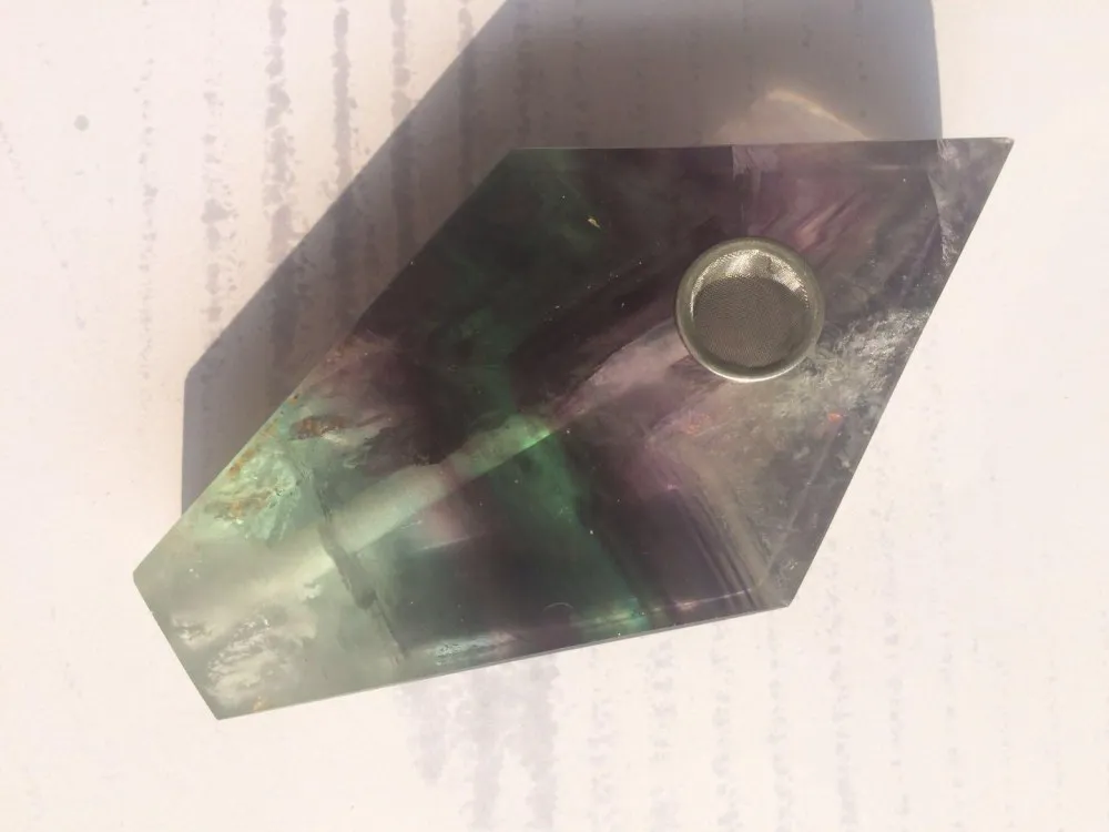 Natural flourite quartz Crystal Smoking Pipe pentagonal strainer tobacco pipe healing rhomboid point
Natural flourite quartz Crystal Smoking Pipe pentagonal strainer tobacco pipe healing rhomboid point