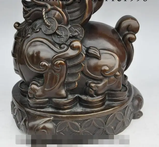 S01295 11"china fengshui bronze wealth money coin Guardion Phylacter beast statue
S01295 11"china fengshui bronze wealth money coin Guardion Phylacter beast statue