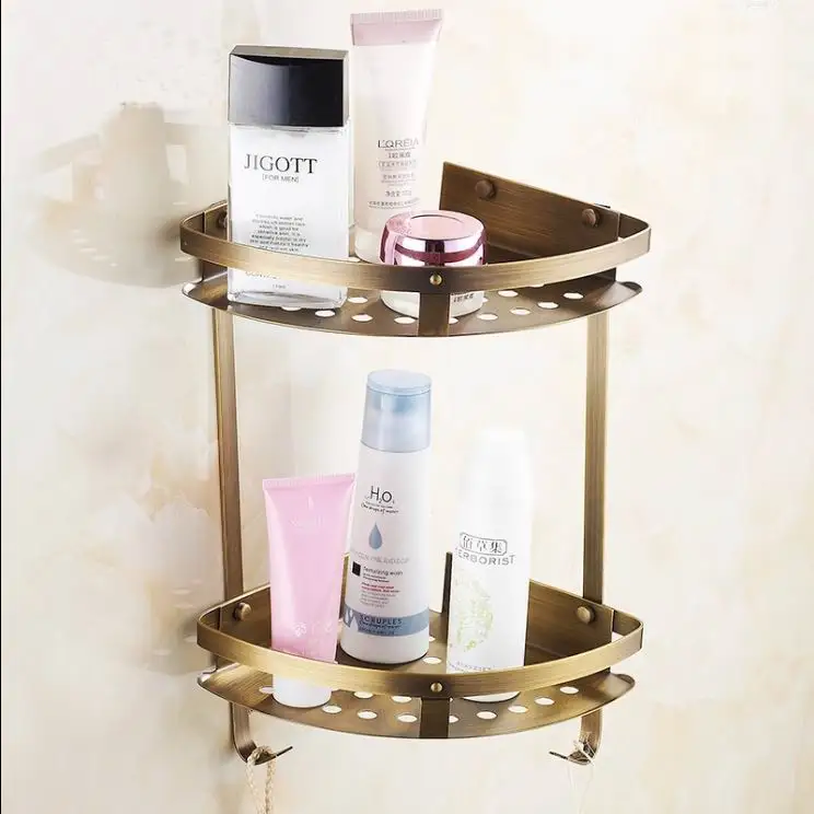 Free Shipping High Quality Antique Brass Bathroom Shelves 2-Tier Bathroom Storage Basket Wall Mount Shelves Antique Double shelf
Free Shipping High Quality Antique Brass Bathroom Shelves 2-Tier Bathroom Storage Basket Wall Mount Shelves Antique Double shelf