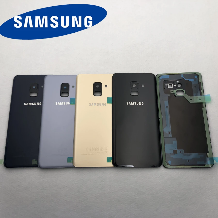 Стеклянная задняя крышка для Samsung Galaxy A8 2018 A530 чехол объектива камеры + водостойкая