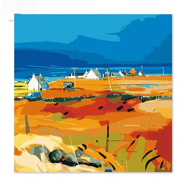 Beach Digital oil painting distance Small house happy family Blue sky Color pastoral night
Beach Digital oil painting distance Small house happy family Blue sky Color pastoral night