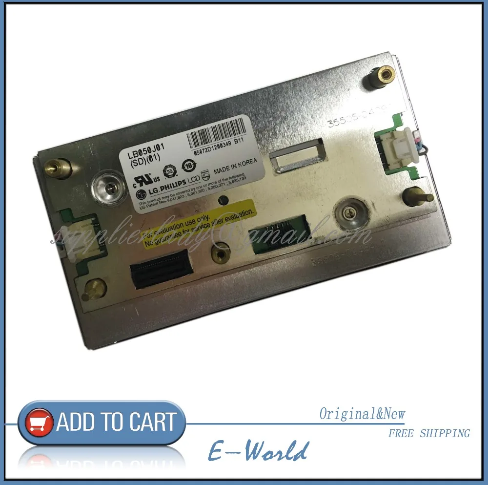 Оригинальный 5-дюймовый ЖК-экран LB050J01(SD)(01) LB050J01-SD01 LB050J01 для автомобильного DVD-плеера, бесплатная доставка
Оригинальный 5-дюймовый ЖК-экран LB050J01(SD)(01) LB050J01-SD01 LB050J01 для автомобильного DVD-плеера, бесплатная доставка