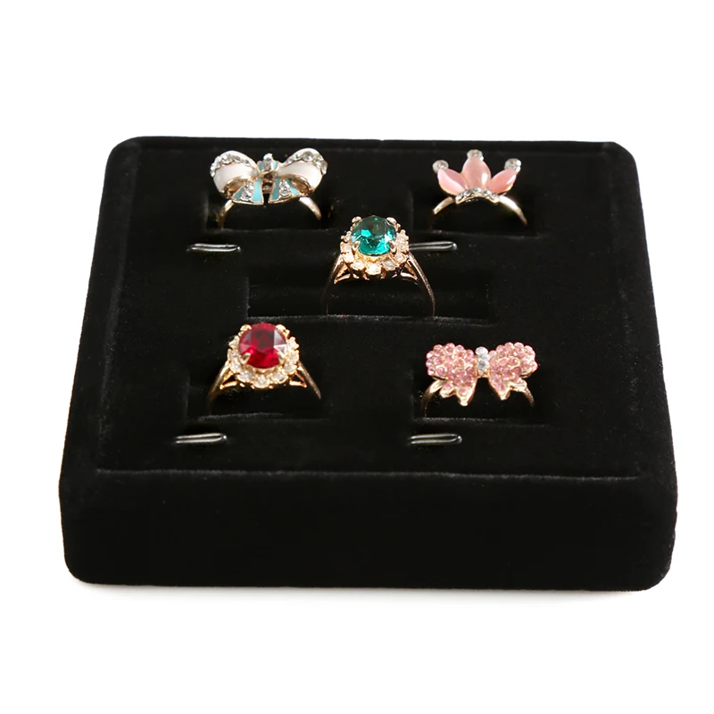 N&ampZ New Finger Ring Storage for women Earring Ear Stud Display Tray Organizer Jewelry Box Packaging Showcase GD014 | Украшения и