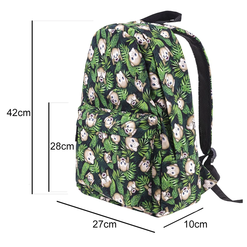 Cute 3D Monkey Printing Backpack Unisex College School Bag Travel Backpacks high-capacity Student School Bag
Cute 3D Monkey Printing Backpack Unisex College School Bag Travel Backpacks high-capacity Student School Bag