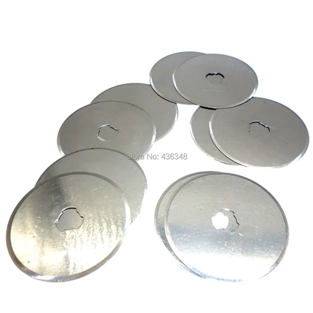 10pc 45mm Rotary Cutter Refill Blades Cuts Fabric Leather Card Stocks Wallpaper Paper Fabric Craft Quilting Sewing Cutting Blade
10pc 45mm Rotary Cutter Refill Blades Cuts Fabric Leather Card Stocks Wallpaper Paper Fabric Craft Quilting Sewing Cutting Blade