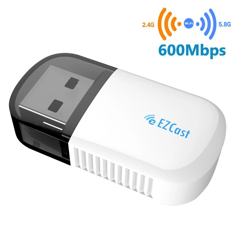 Беспроводной USB-адаптер Wi-Fi Ezcast стандарта 5G/2. Bluetooth 4,2, двухдиапазонный, AC 600 Мбит/с
Беспроводной USB-адаптер Wi-Fi Ezcast стандарта 5G/2. Bluetooth 4,2, двухдиапазонный, AC 600 Мбит/с