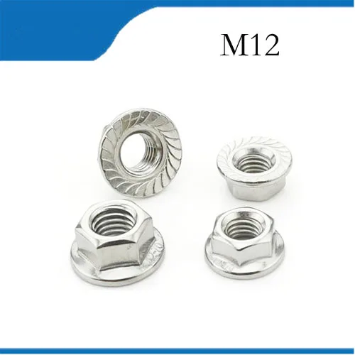 Free shipping 5pcs/Lot Metric Thread DIN6923 M12 304 Stainless Steel Hex Flange Nut Hexagon Nut With Flange m12 nuts,nut
Free shipping 5pcs/Lot Metric Thread DIN6923 M12 304 Stainless Steel Hex Flange Nut Hexagon Nut With Flange m12 nuts,nut