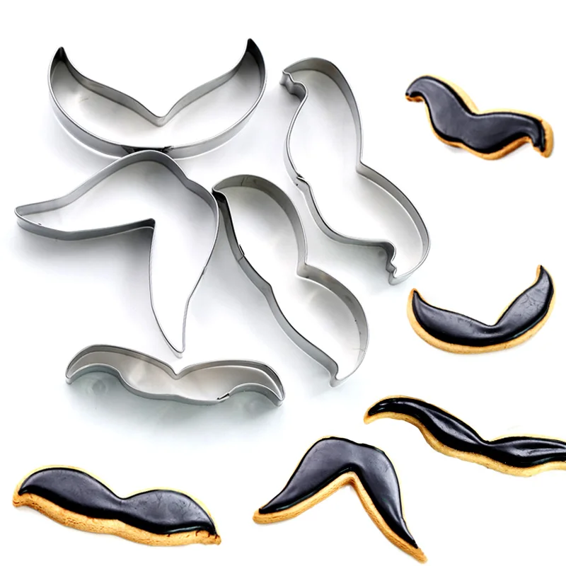 5pcs/set Stainless Steel Cookie Cutter Cute Bread Moustache Shape Fondant Biscuits Tools Sugar Craft Bakery Bakeware
5pcs/set Stainless Steel Cookie Cutter Cute Bread Moustache Shape Fondant Biscuits Tools Sugar Craft Bakery Bakeware