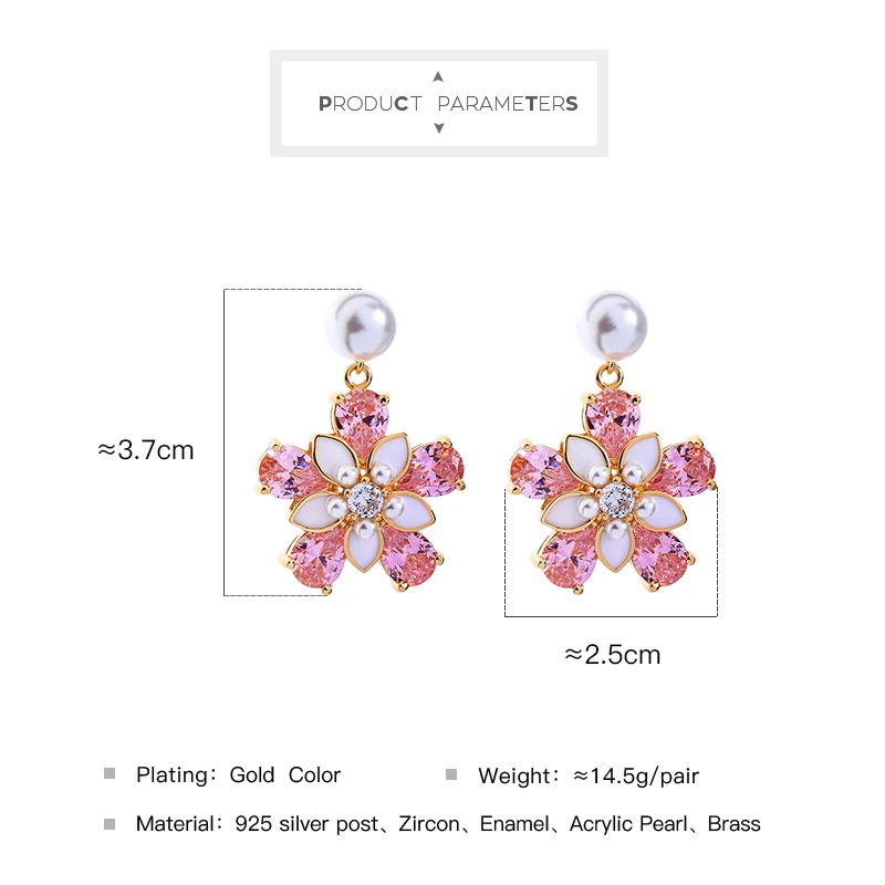 Trendy Boho Luxury Zircon Rhinestone Acrylic Pearl Flower Dangle Earrings For Women Girl Charm Earrings Fashion Jewelry
Trendy Boho Luxury Zircon Rhinestone Acrylic Pearl Flower Dangle Earrings For Women Girl Charm Earrings Fashion Jewelry