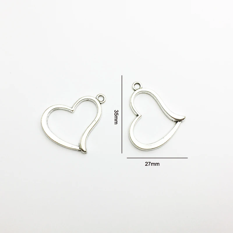 20pcs/lot Charms 27*35mm Silver Color Heart Pendant Charm For Jewelry Handmade DIY
20pcs/lot Charms 27*35mm Silver Color Heart Pendant Charm For Jewelry Handmade DIY