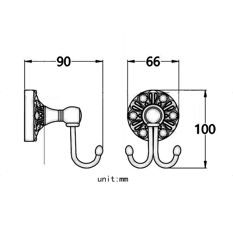 Antique Bathroom Hooks Creative Decorative Double Robe Hook Wall Mounted Towel Clothes Coat Key Holder Storage Bathroom Hardware
Antique Bathroom Hooks Creative Decorative Double Robe Hook Wall Mounted Towel Clothes Coat Key Holder Storage Bathroom Hardware
