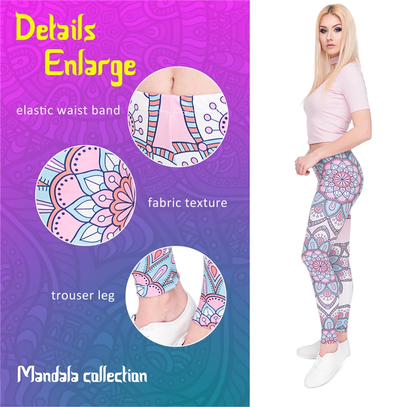 Light Pink Mandala Pink Print Women Leggings Fitness Breathable Perspiration Quick Drying Leggins High Elasticity Trouser Pants
Light Pink Mandala Pink Print Women Leggings Fitness Breathable Perspiration Quick Drying Leggins High Elasticity Trouser Pants