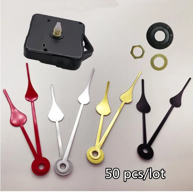50 шт. хорошая продажа DIY кварцевые настенные часы механизм набор шпиндель