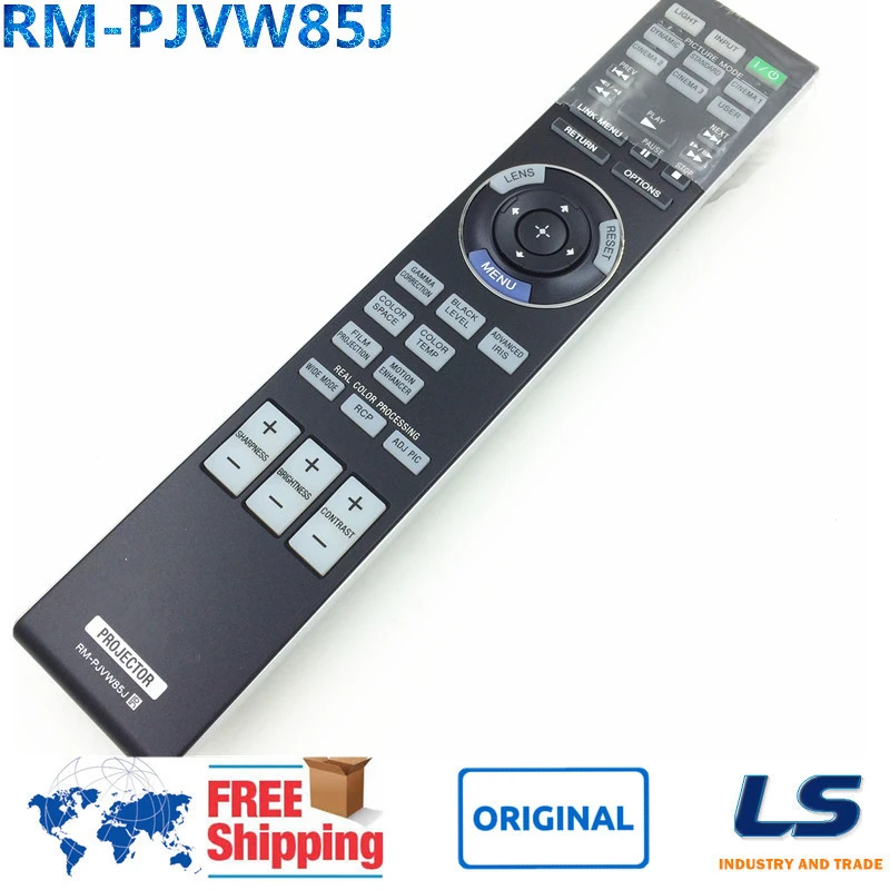 Оригинальный RM-PJVW85J дистанционного управления для проектора SONY VPL-VW85 VPL-VW90ES
Оригинальный RM-PJVW85J дистанционного управления для проектора SONY VPL-VW85 VPL-VW90ES
