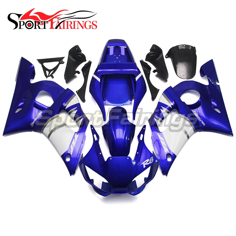 Обтекатели для мотоцикла Yamaha YZF600 R6 98 99 00 01 02 года из АБС-пластика, полный комплект обтекателей для кузова, синий, белый
Обтекатели для мотоцикла Yamaha YZF600 R6 98 99 00 01 02 года из АБС-пластика, полный комплект обтекателей для кузова, синий, белый