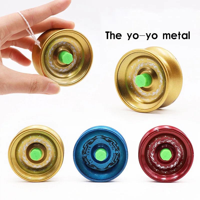 Сплав yoyo мяч детские игрушки металлический шариковый подшипник стринг трик йойо