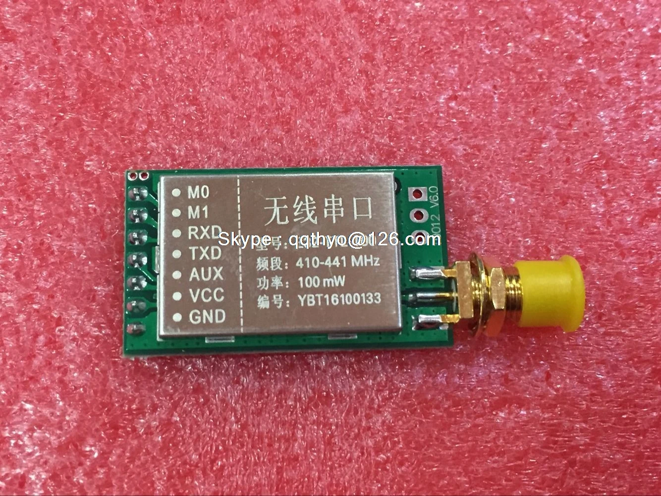 Беспроводной модуль трансивера SX1278/SX1276 433 МГц, приемник и передатчик на большие расстояния LORA 3000 м, интерфейс UART E32-TTL-100
Беспроводной модуль трансивера SX1278/SX1276 433 МГц, приемник и передатчик на большие расстояния LORA 3000 м, интерфейс UART E32-TTL-100