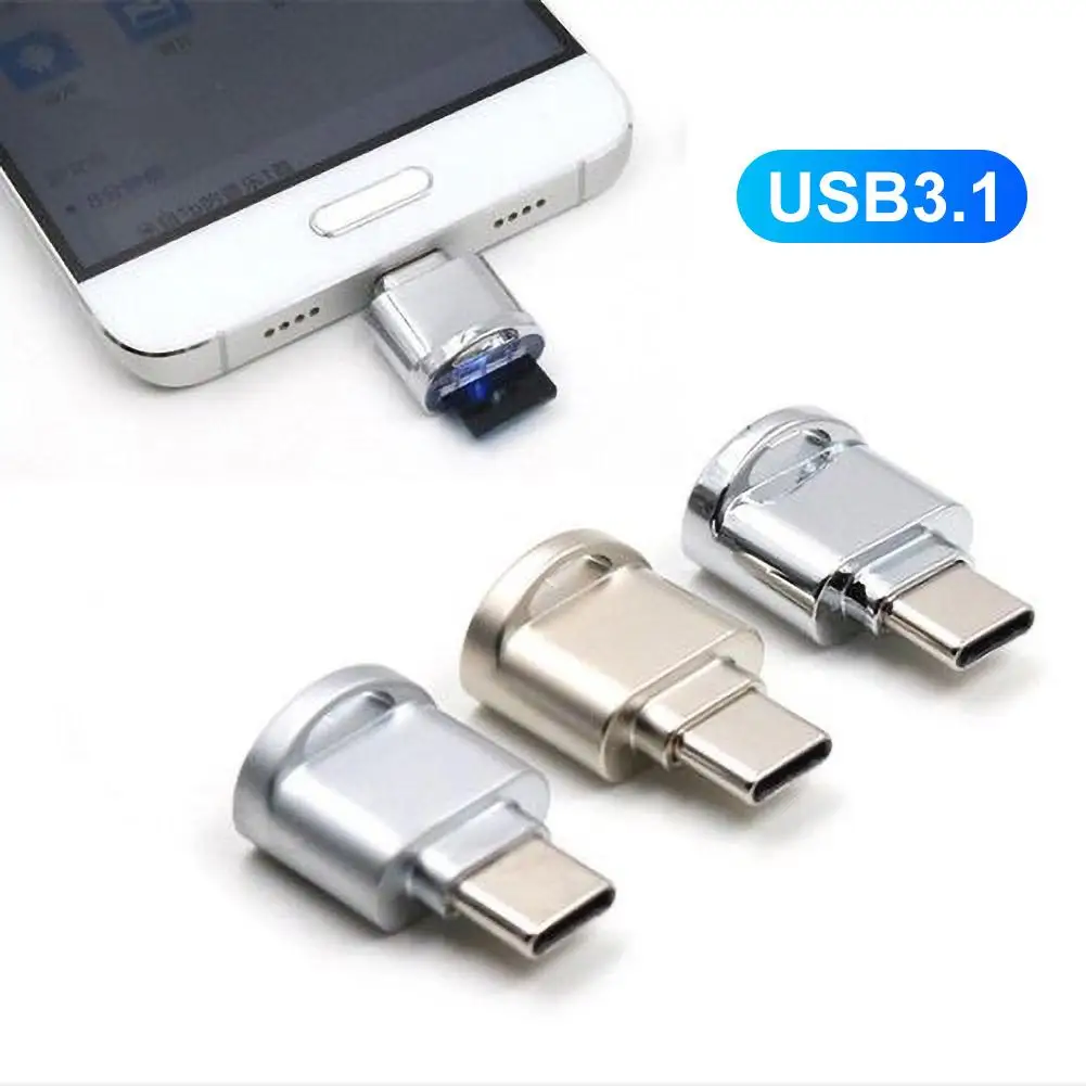 Новое поступление мини металлический USB 3 1 микро безопасный цифровой TF карт Type C