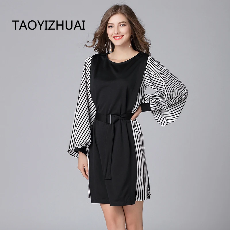 Женское Повседневное платье TAOYIZHUAI, Осеннее свободное платье с поясом, рукавами «летучая мышь», на колени запястье, вечерние платья 16179
Женское Повседневное платье TAOYIZHUAI, Осеннее свободное платье с поясом, рукавами «летучая мышь», на колени запястье, вечерние платья 16179